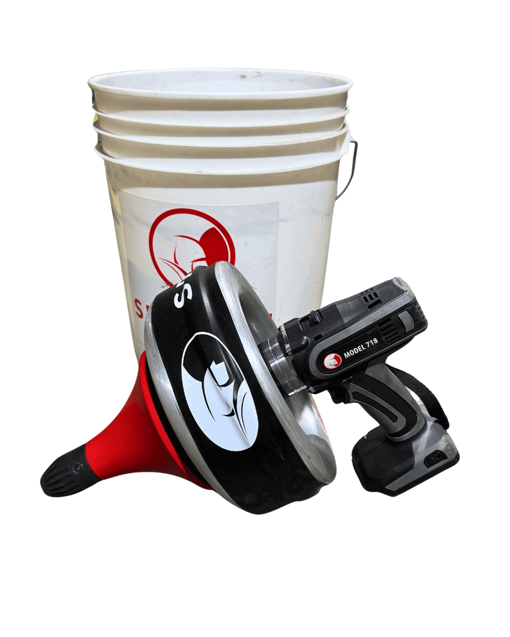 Spartan Tool Used Model 718 Cordless Drain Cleaning Machine 99990645