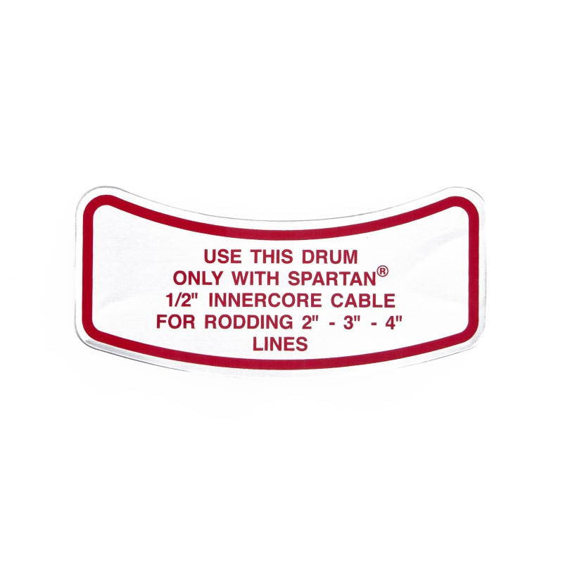 Spartan Tool Model 100 1/2" Drum Decal 02761400