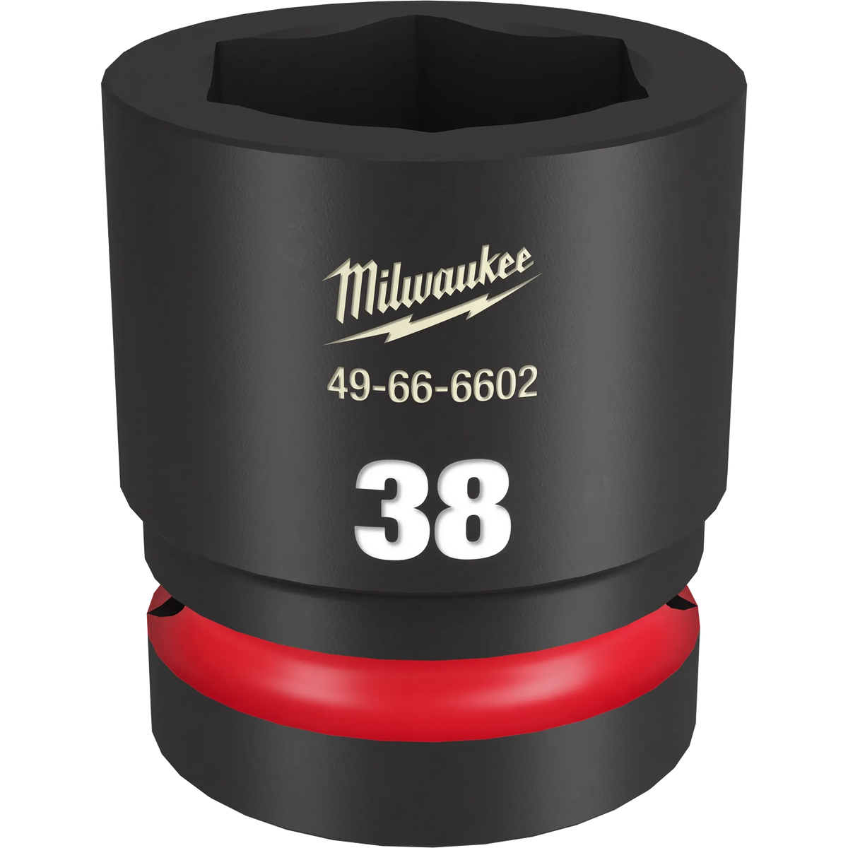 Milwaukee 49-66-6602 SHOCKWAVE Impact Duty 1" Drive 38MM Standard 6 Point Socket