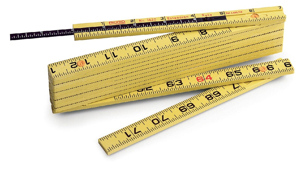 RIDGID 81280 2 m Metric Fiberglass Folding Rule (1602)