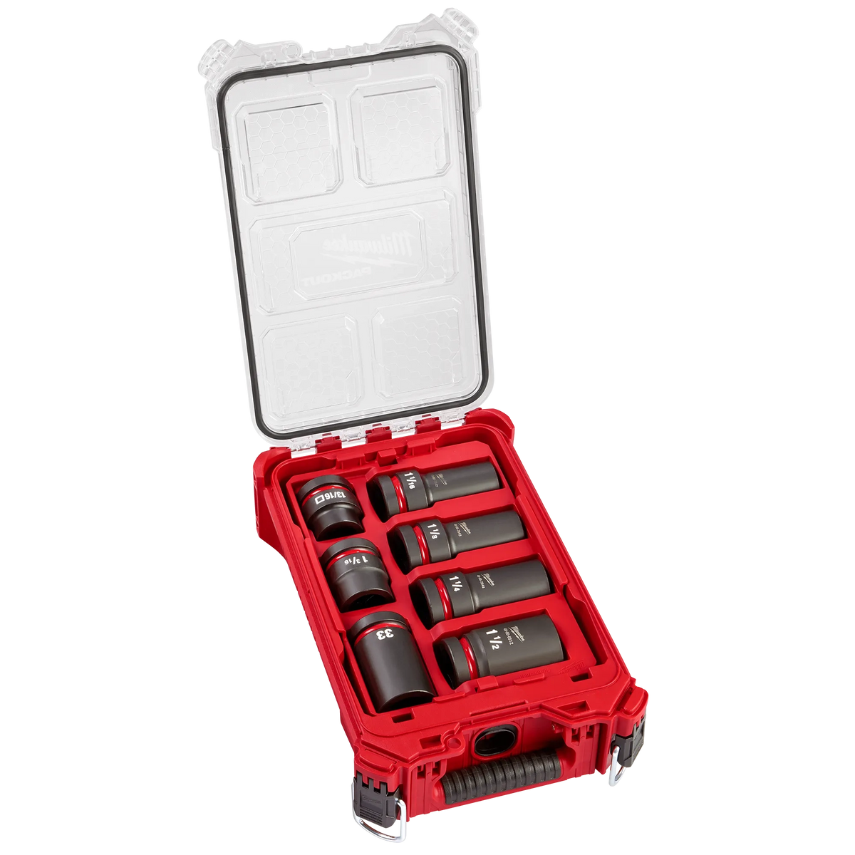 Milwaukee 49-66-7840 SHOCKWAVE Impact Duty 1” Drive 7PC MM & SAE Wheel Service Socket with PACKOUT