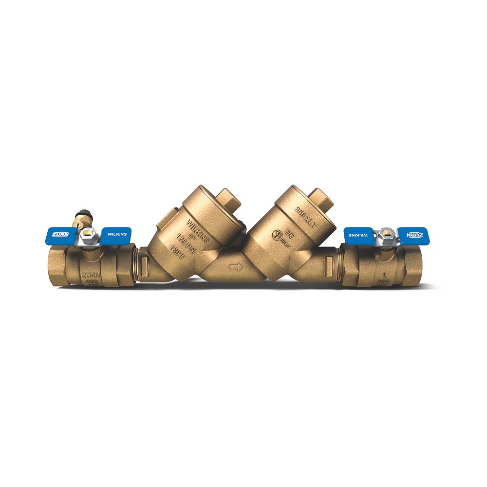 Zurn 34-950XLT 3/4" Double Check Backflow Preventer, Bronze, FNPT