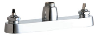 Chicago Faucets 1100-LESHAB Lead-Free Deck-mounted manual faucet with 8" centers, Brass, NPSM