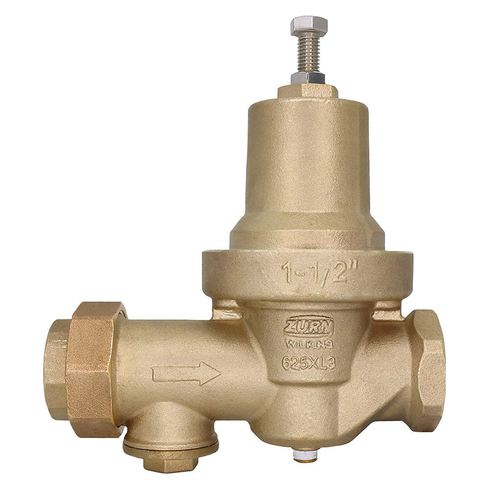 Zurn 112-625XL3 1-1/2" Water Pressure Reducing Valve with Integral Strainer - Competitor Replacement Length with Venturi