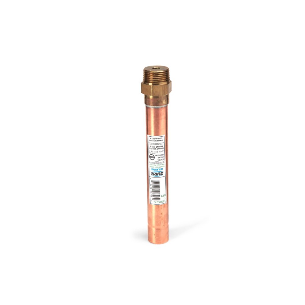 Zurn Wilkins 1260XL-C Lead-Free PDI Size C Water Hammer Arrestor, Copper