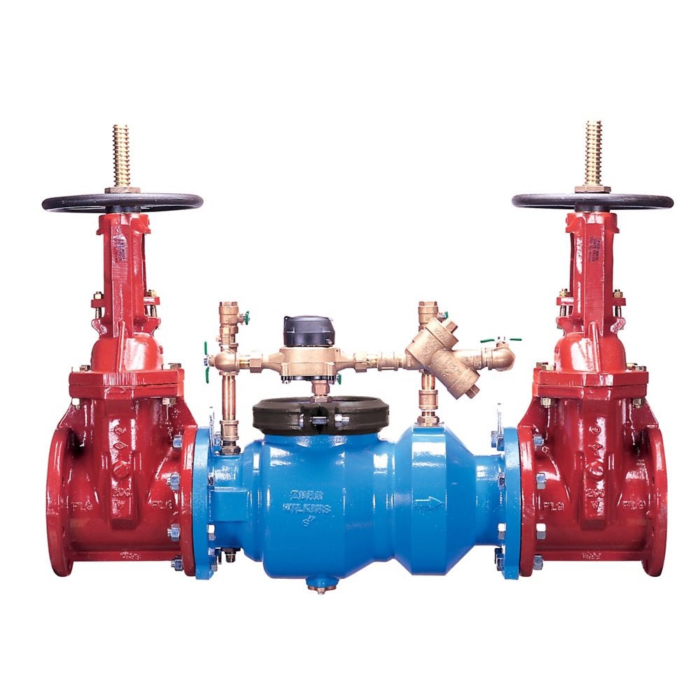 Zurn 12IN-350DA Lead-Free Backflow Preventer - Ductile Iron Double Check Detector Assembly