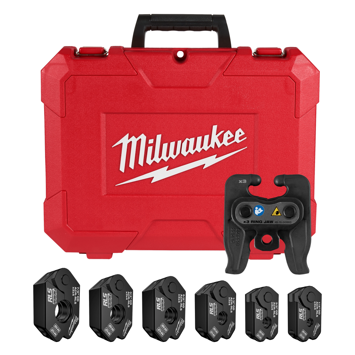 Milwaukee 49-16-2461RX 1/4" - 7/8" RLS Pivoting Press Ring Kit for M12 FORCE LOGIC Press Tool