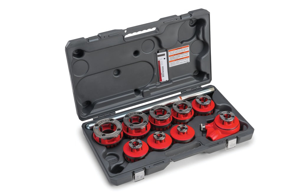 RIDGID 65285 12-R Exposed Ratchet Threader Set, 1/8"-2" BSPT
