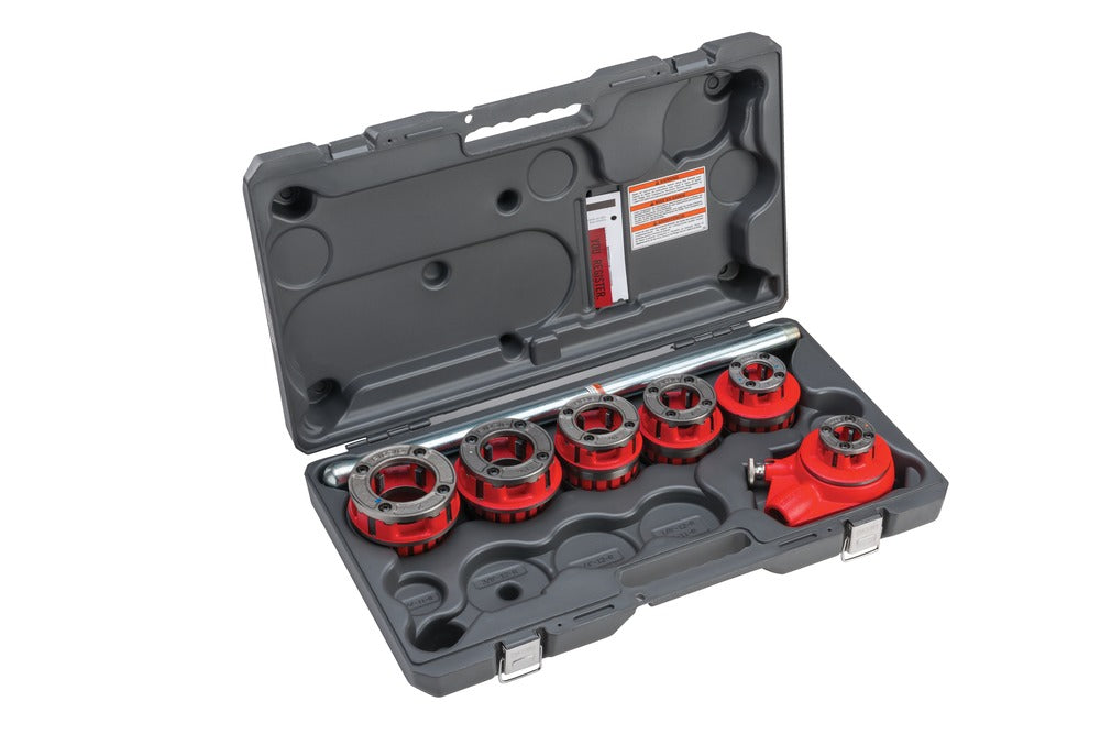 RIDGID 65255 12-R Exposed Ratchet Threader Set, 1/2"-2" BSPT