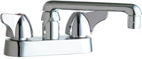 Chicago Faucets 1891-XKABCP Lead-Free Deck-mounted manual faucet with 4" centers, Brass, NPSM