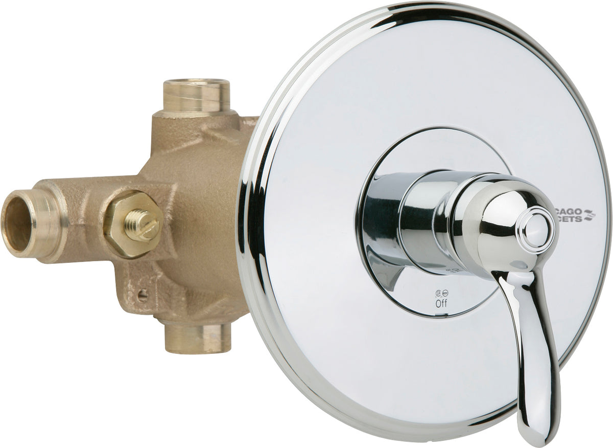 Chicago Faucets 1905-VOCCP 1/2" Thermostatic/pressure balancing tub and shower valve with trim