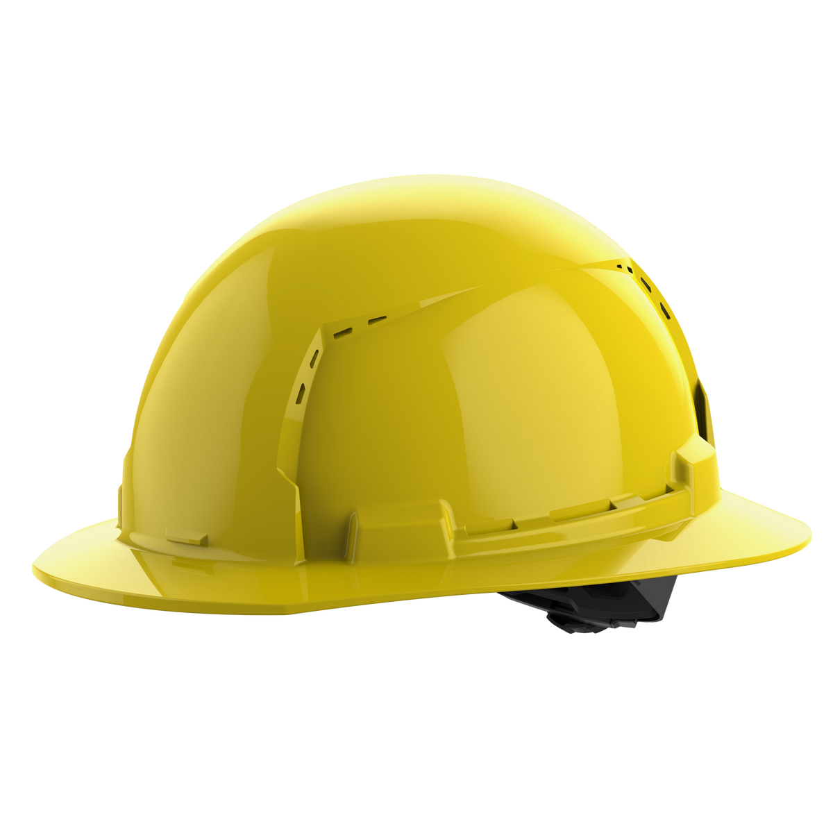 Milwaukee 48-73-1203 BOLT Yellow Full Brim Vented Hard Hat w/4pt Ratcheting Suspension (USA) - Type 1, Class C (Pack of 5)