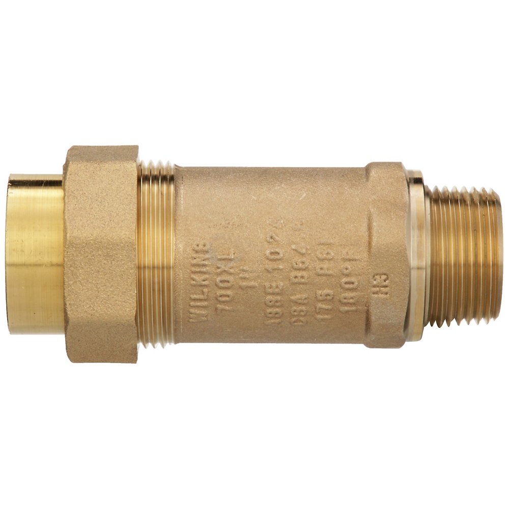 Zurn 1MX1UF-700XL Lead-Free Dual Check Valve, Bronze, FNPT