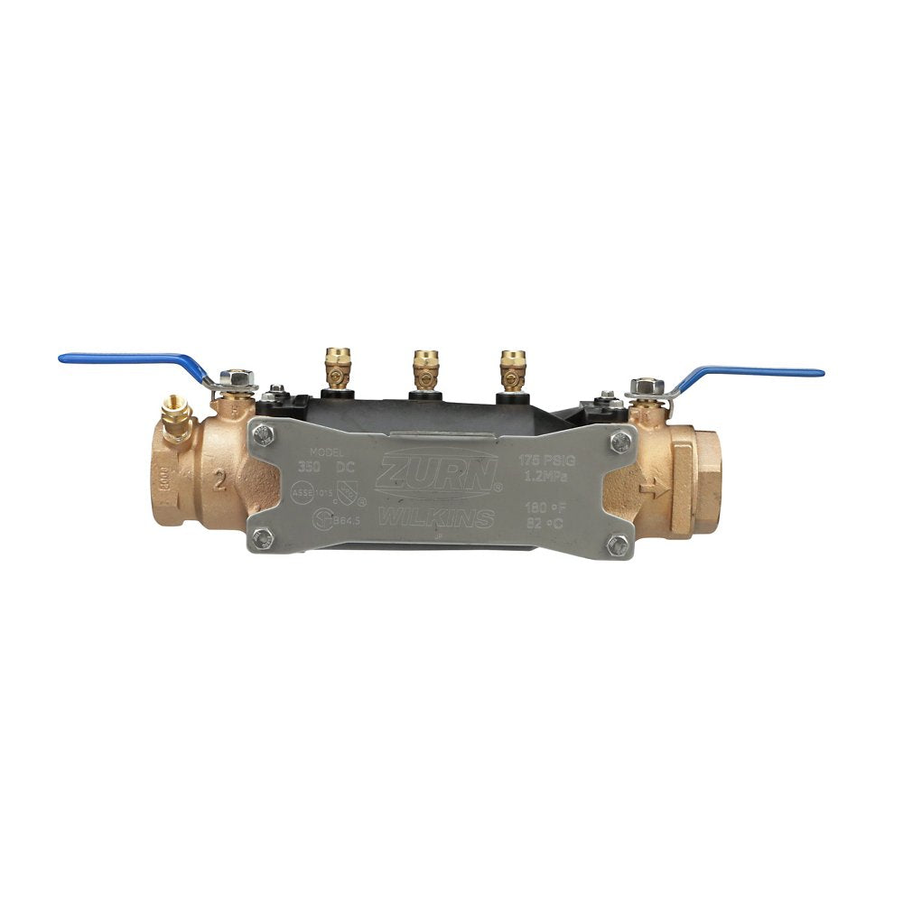 Zurn 2-350 Backflow Preventer - Double Check Valve Assembly with Replaceable Pressure Vessel, Non-Potable
