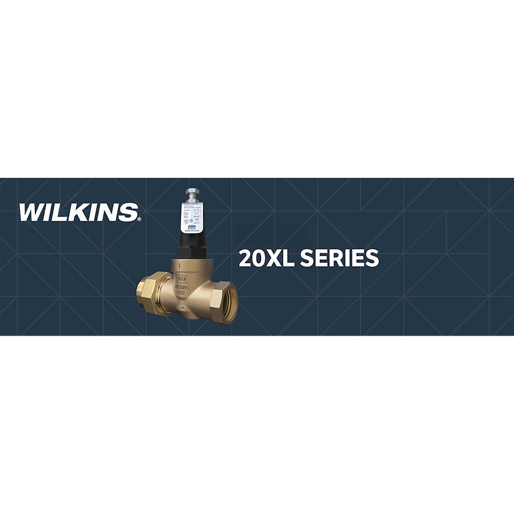 Zurn 34-20XLC 3/4" Lead-Free Water Pressure Reducing Valve with Integral Strainer with Integral PEX Connections (Optional)