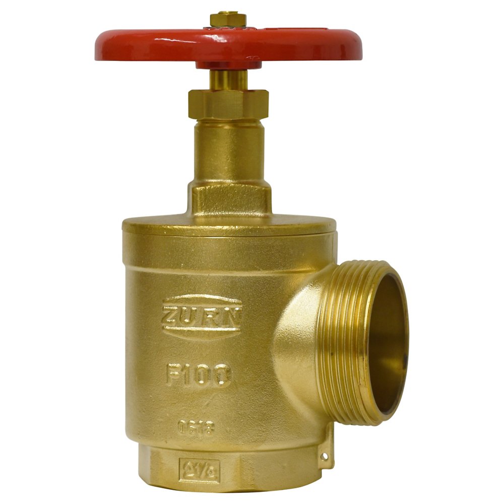 Zurn 212-F100 2-1/2" Fire Hose Valve, Brass, FNPT