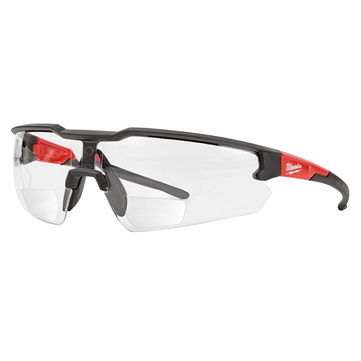 Milwaukee 48-73-2203 Safety Glasses - +1.50 Magnified Clear Anti-Scratch Lenses (Polybag) (Pack of 12)