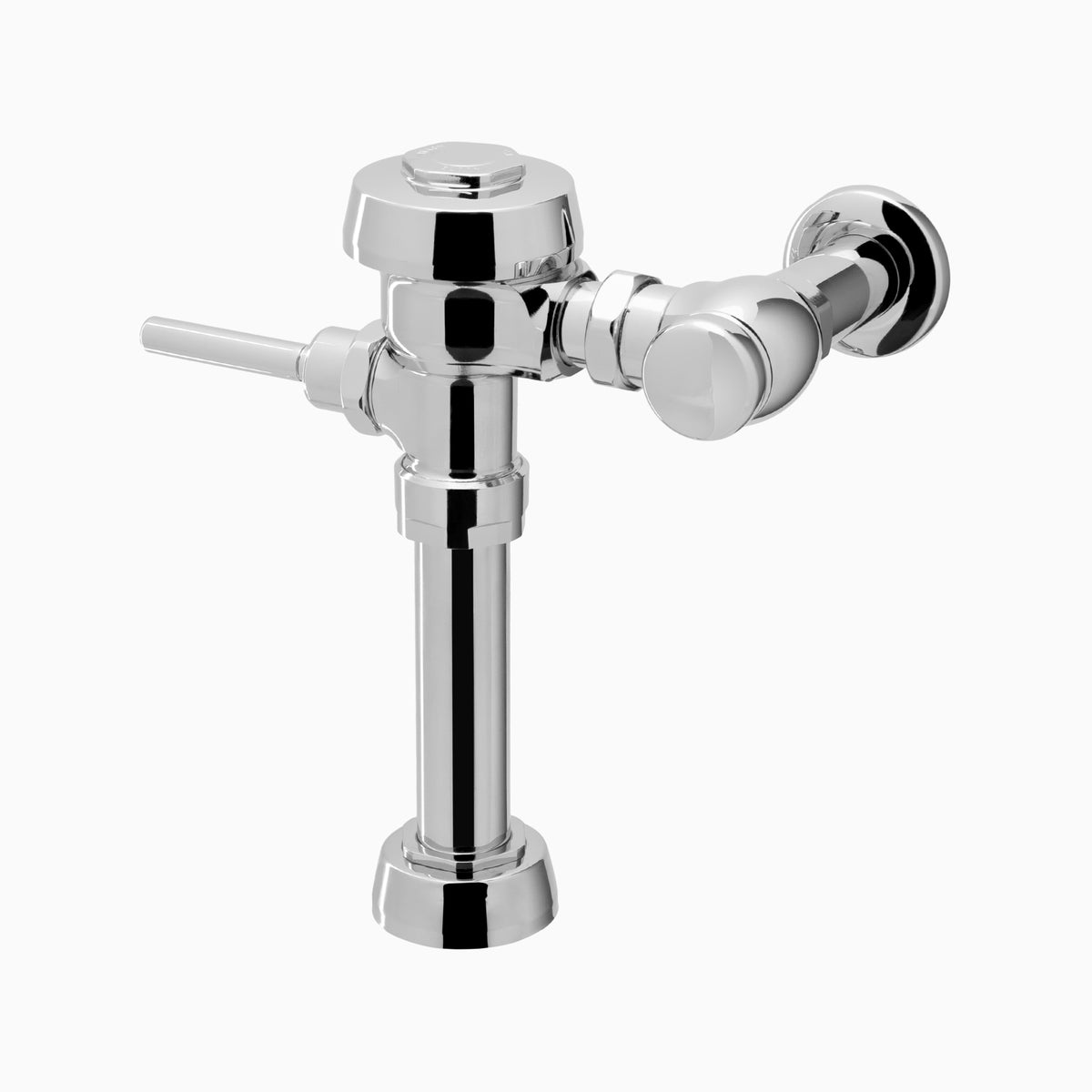 Sloan Royal 111-1.6 Exposed Manual Flushometer, 1.6 gpf, Top Spud, Polished Brass, Angle Stop Bumper