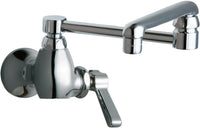 Chicago Faucets 332-DJ13E35ABCP Lead-Free Single-hole wall-mounted pot and kettle filler