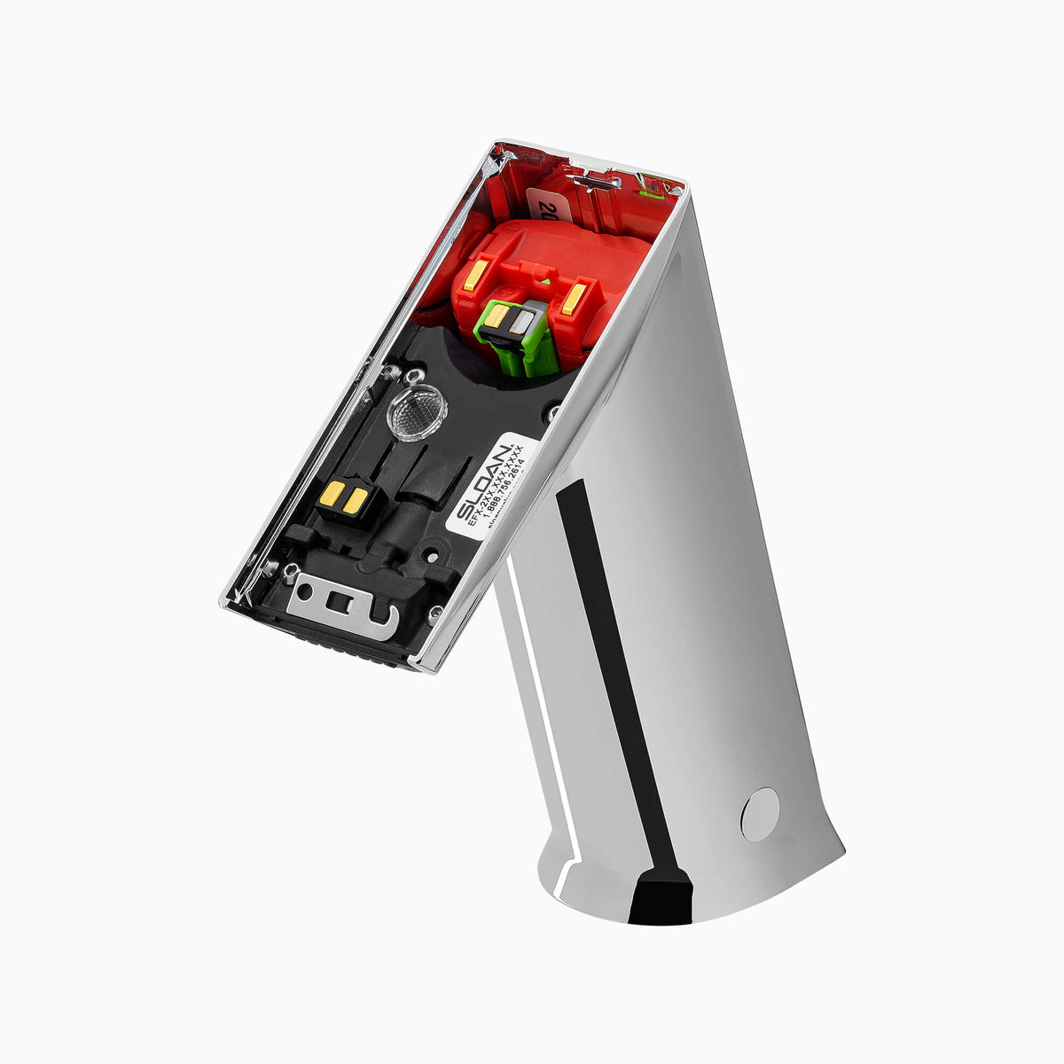 Sloan BASYS EFX-277 0.5 GPM Solar-Powered Sensor Faucet with Back-Check Tee, Polished Chrome, Code EFX277.000.0000