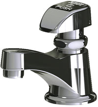 Chicago Faucets 335-E12COLDABCP Lead-Free Deck-mounted metering faucet, single-hole, single-supply