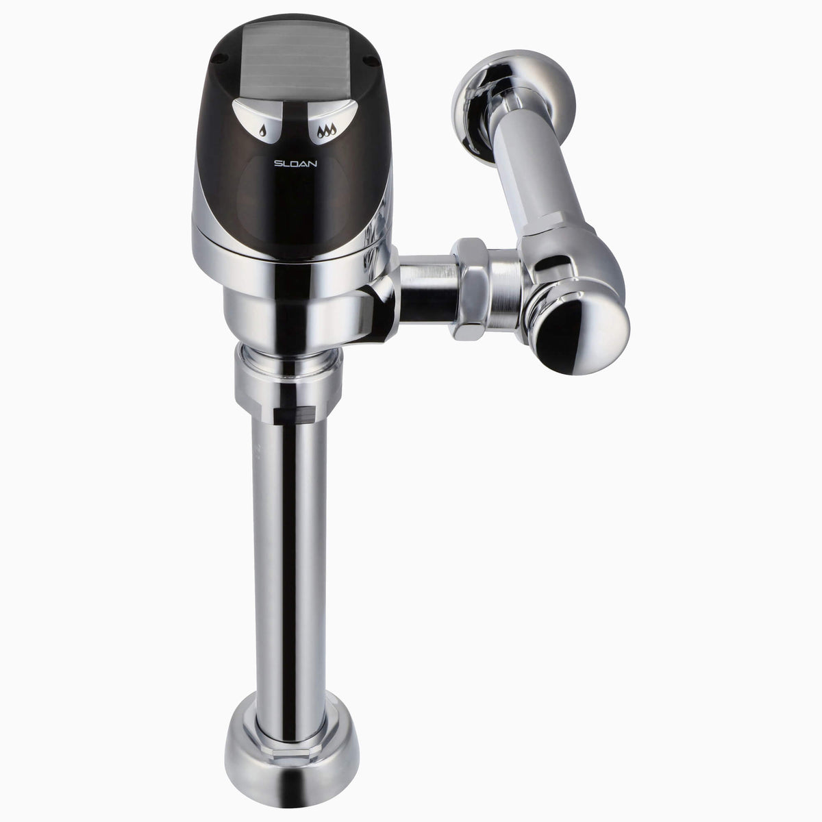 Sloan SOLIS 8111 Exposed Solar-Powered Sensor Water Closet Flushometer, Carbon Neutral, Polished Chrome