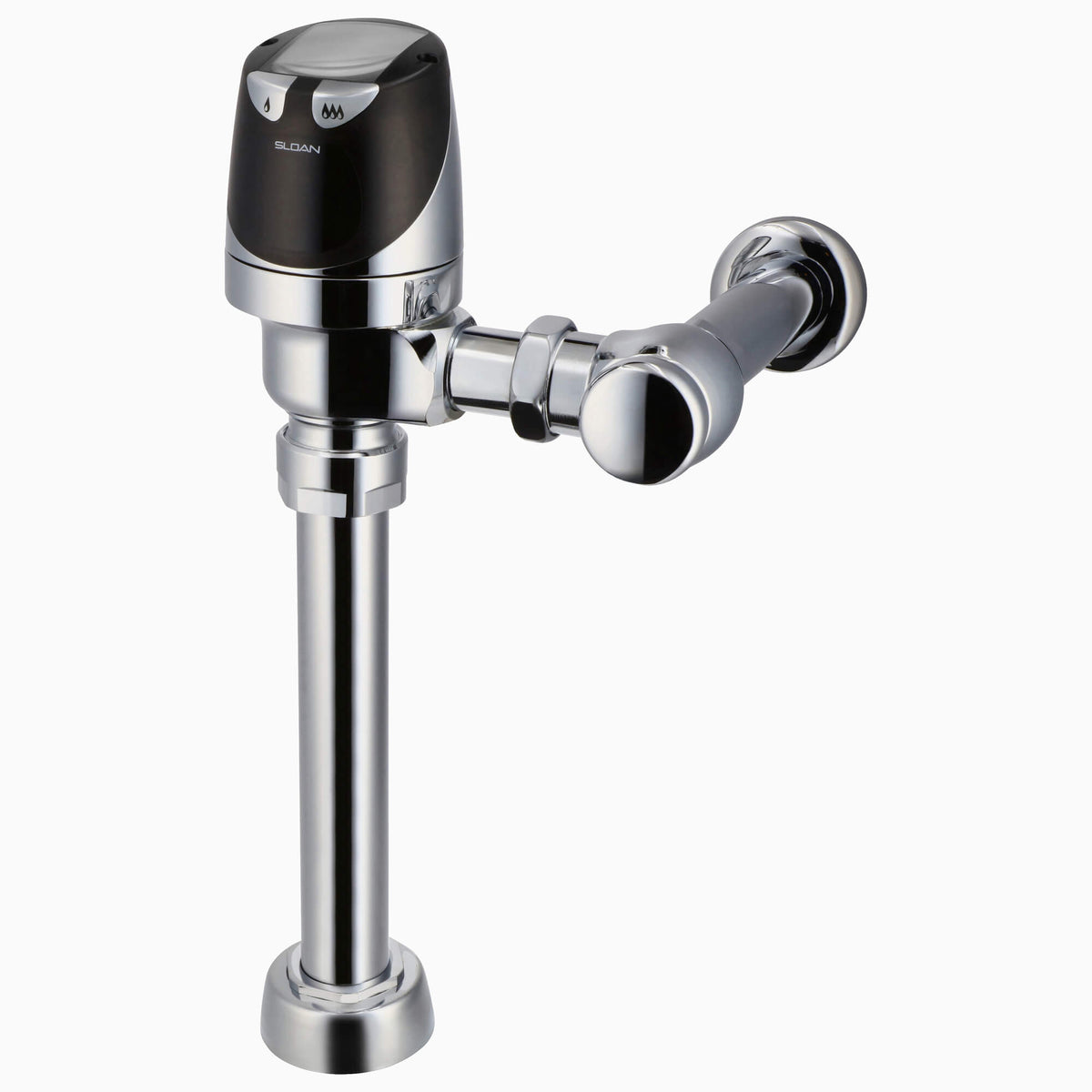 Sloan SOLIS 8111 Exposed Solar-Powered Sensor Water Closet Flushometer, Carbon Neutral, Polished Chrome
