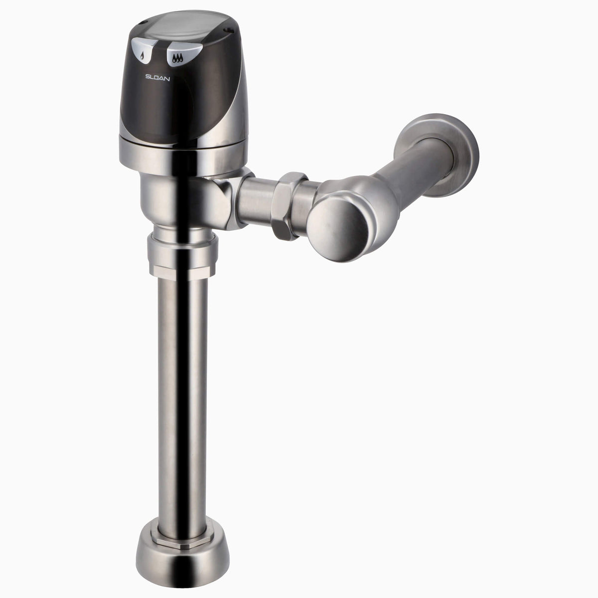 Sloan SOLIS 8111 Exposed Solar-Powered Sensor Water Closet Flushometer, Brushed Stainless