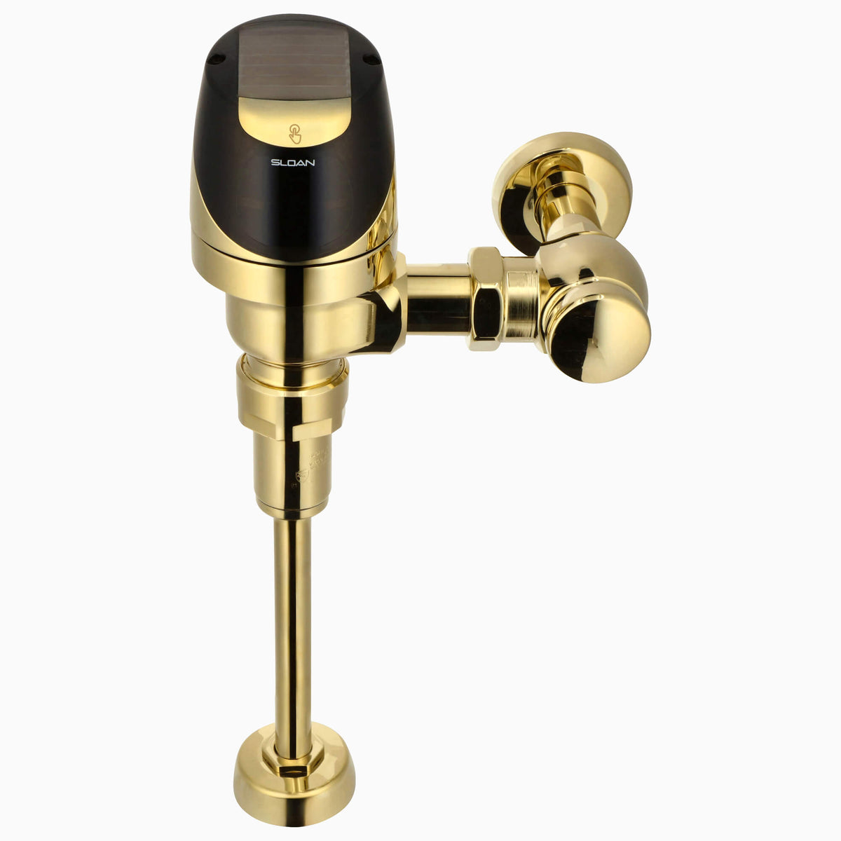 Sloan SOLIS 8186 Exposed Solar-Powered Sensor Urinal Flushometer (0.125 GPF), Polished Brass