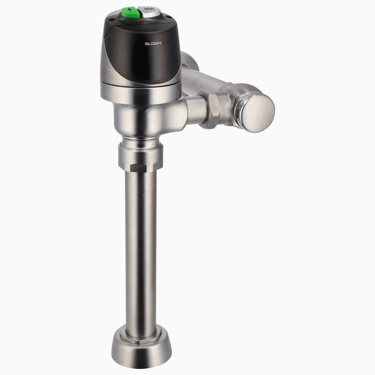 Sloan ECOS 8111 Exposed Battery-Powered Sensor Water Closet Flushometer, 1.28/1.1 gpf Brushed Stainless