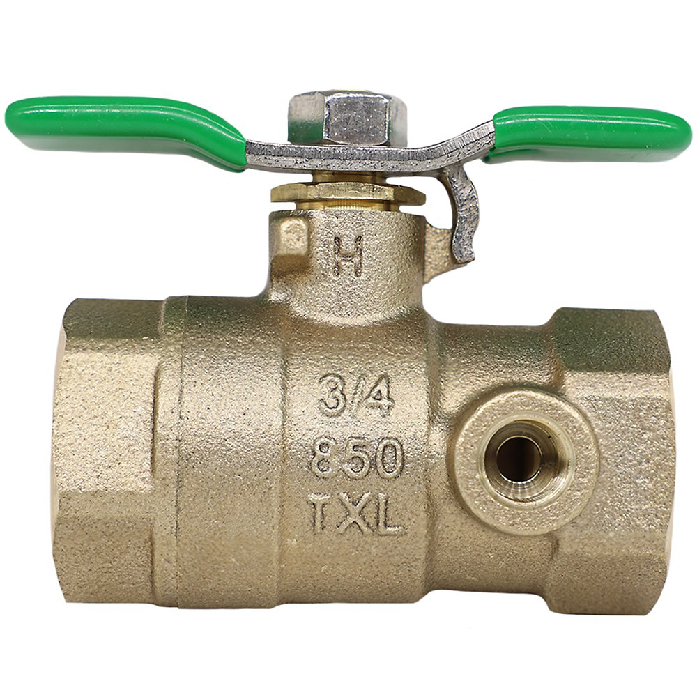 Zurn 114-850TXL 1-1/4" Lead-Free Ball Valve - Bronze, Full Port, Lead-Free Bronze, FNPT
