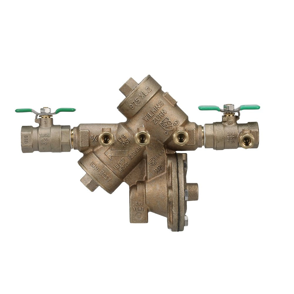 Zurn 34-975XL2 3/4" Lead-Free Backflow Preventer - Bronze Reduced Pressure Principle Assembly