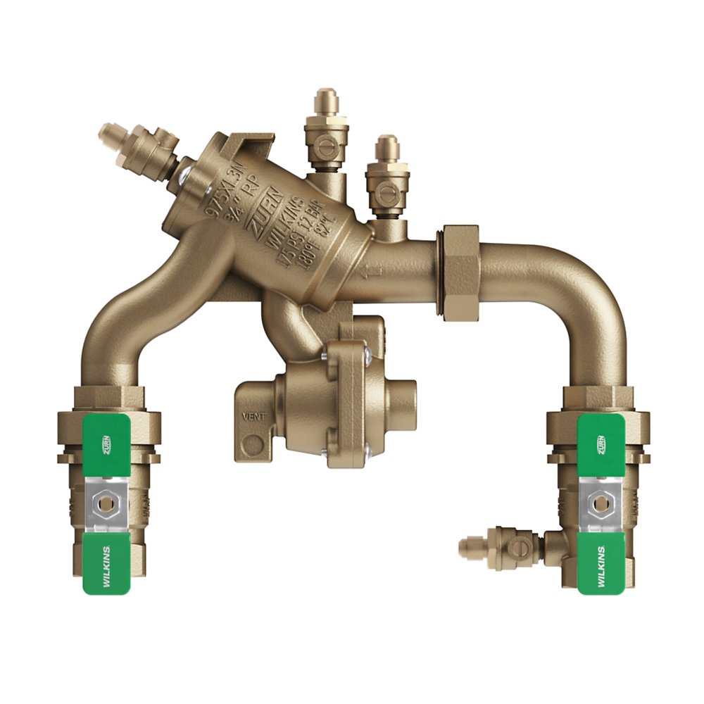 Zurn 1-975XL3N Lead-Free Reduced Pressure Principle Backflow Preventer N-Pattern, Bronze, FNPT