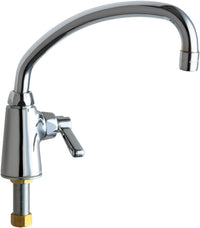Chicago Faucets 349-L9E35ABCP Lead-Free Deck-mounted manual faucet, single-hole, single-supply