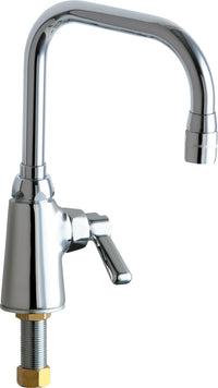 Chicago Faucets 350-DB6AE3ABCP Lead-Free Deck-mounted manual faucet, single-hole, single-supply