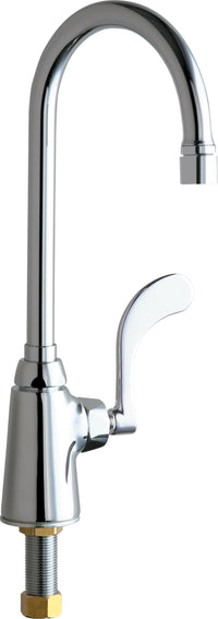 Chicago Faucets 350-E35VP317XKABCP Lead-Free Deck-mounted manual faucet, single-hole, single-supply