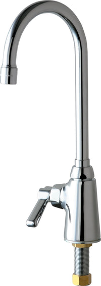 Chicago Faucets 350-LHE35ABCP Lead-Free Deck-mounted manual faucet, single-hole, single-supply