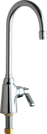Chicago Faucets 350-VPAXKABCP Lead-Free Deck-mounted manual faucet, single-hole, single-supply