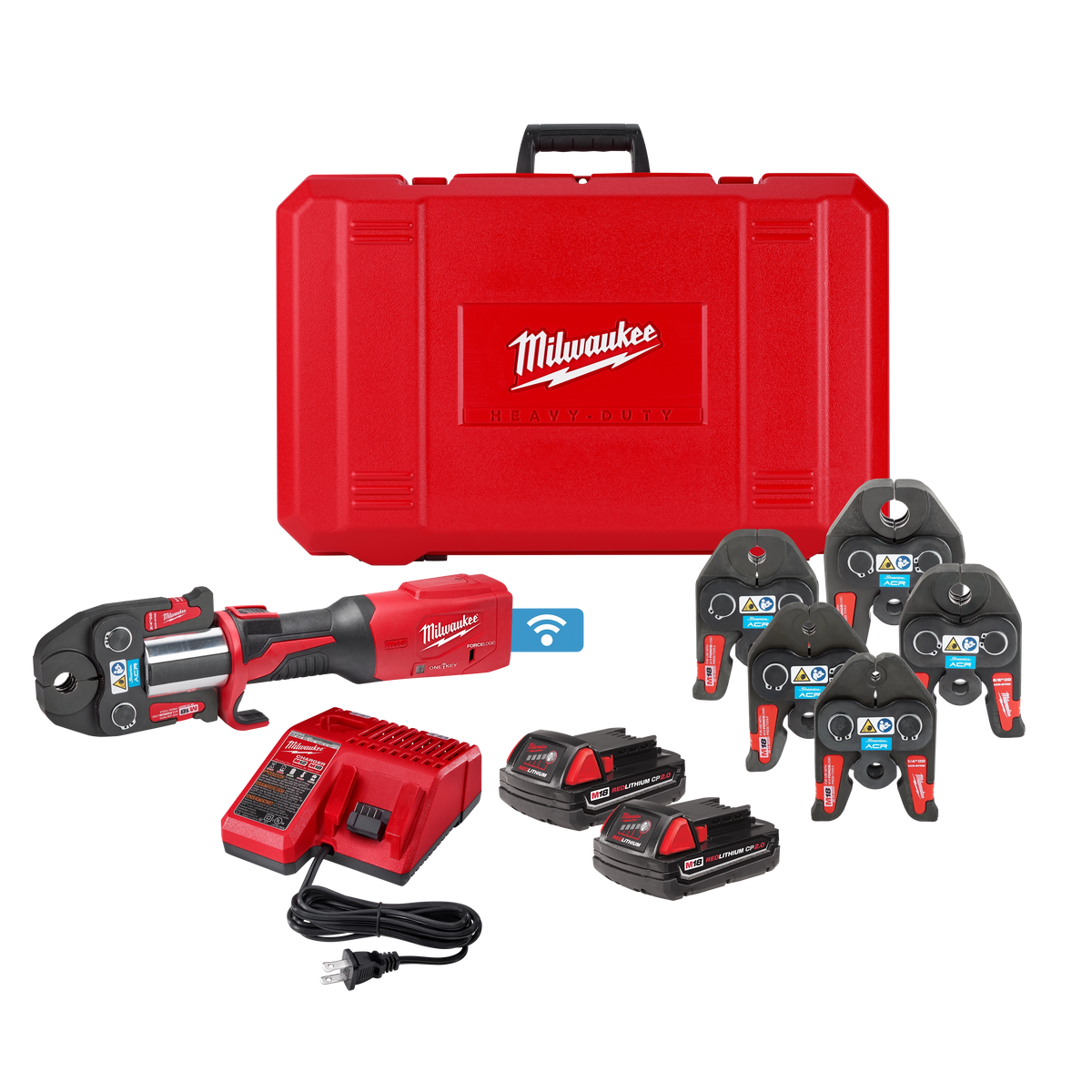 Milwaukee 2922-22M M18 FORCE LOGIC Press Tool Kit w/ ONE-KEY with 1/4"-7/8" Streamline ACR Jaws