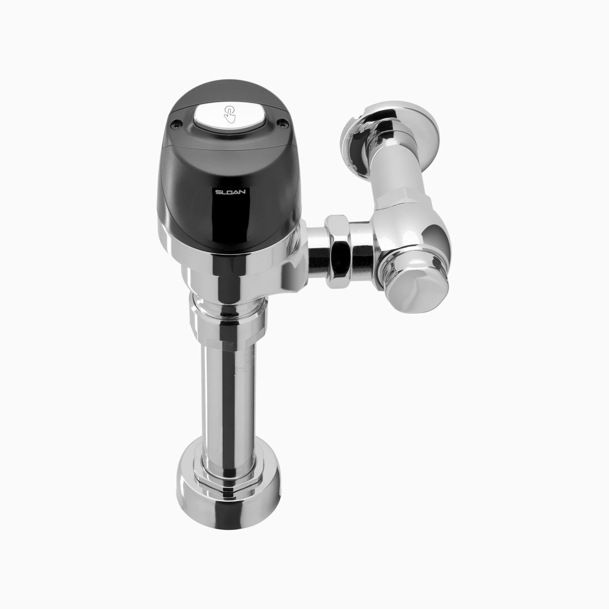 Sloan 8111 Exposed Battery-Powered Sensor Water Closet Flushometer (1.6 GPF), Angle Stop Bumper, Dual-Filtered Fixed Bypass Diaphragm