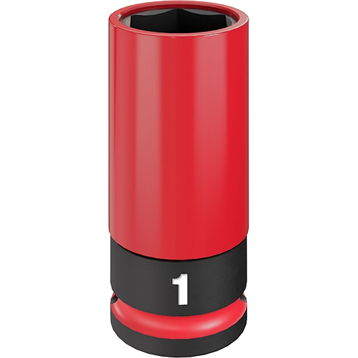 Milwaukee 49-66-7814 SHOCKWAVE Impact Duty 1/2 Drive 1" SAE Lug Nut Wheel Socket
