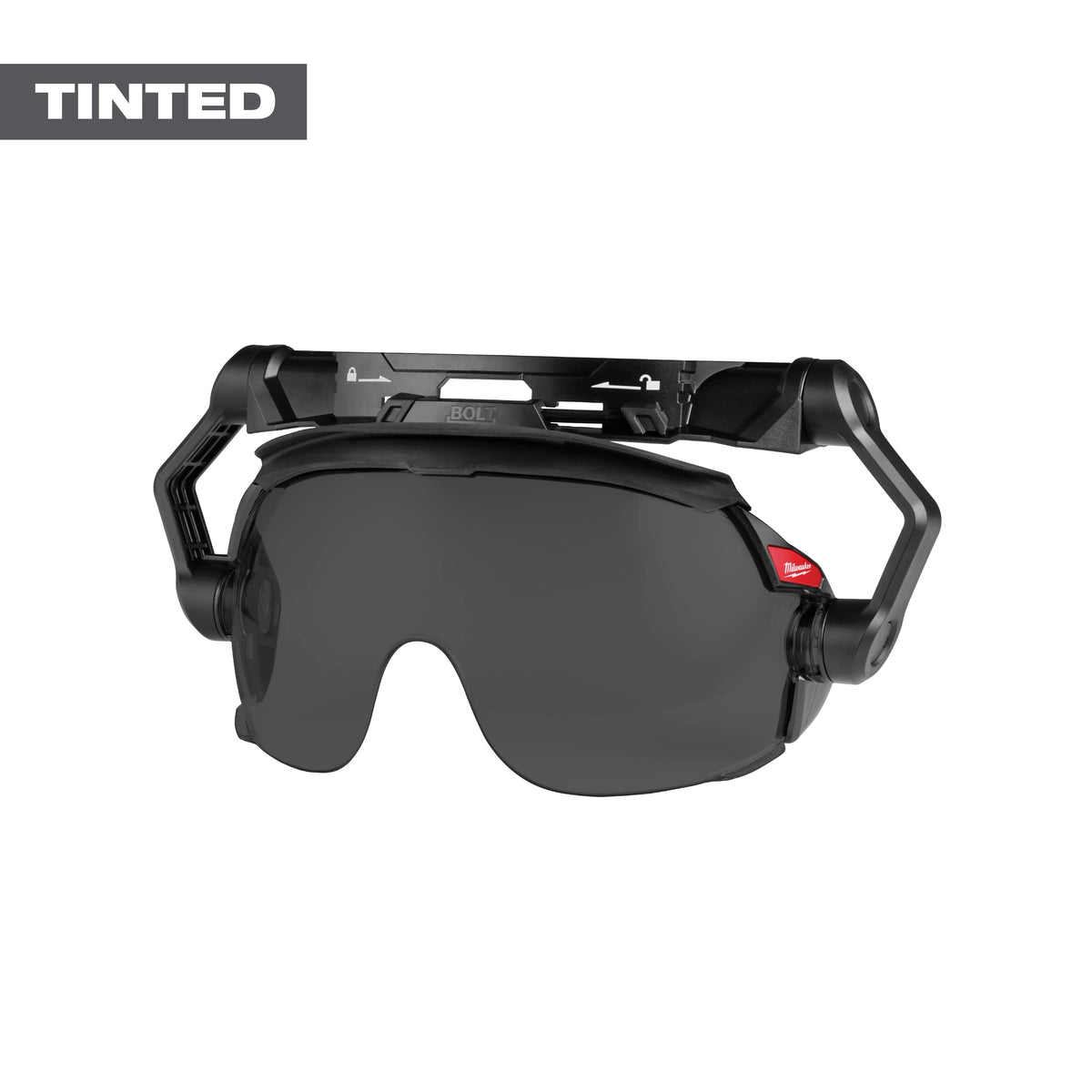 Milwaukee 48-73-1417 BOLT Gasketed Eye Visor - Tinted Dual Coat Lens (Compatible with Milwaukee BOLT Safety Helmets & BOLT Hard Hats)