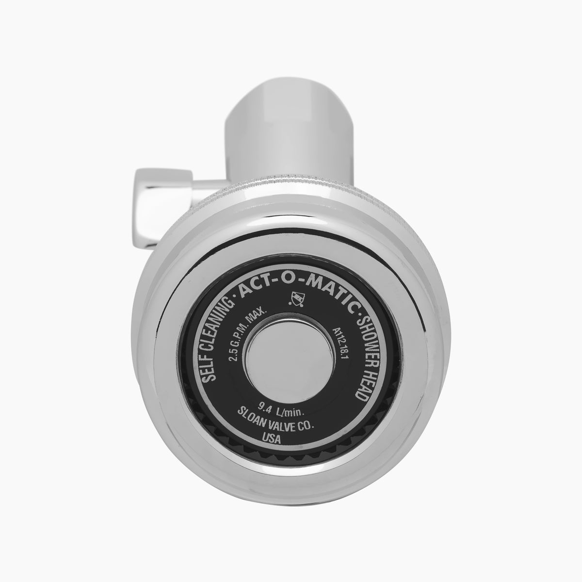 Sloan AC-11-2.0GPM-CP Act-O-Matic 2.0 GPM Showerhead, Polished Chrome