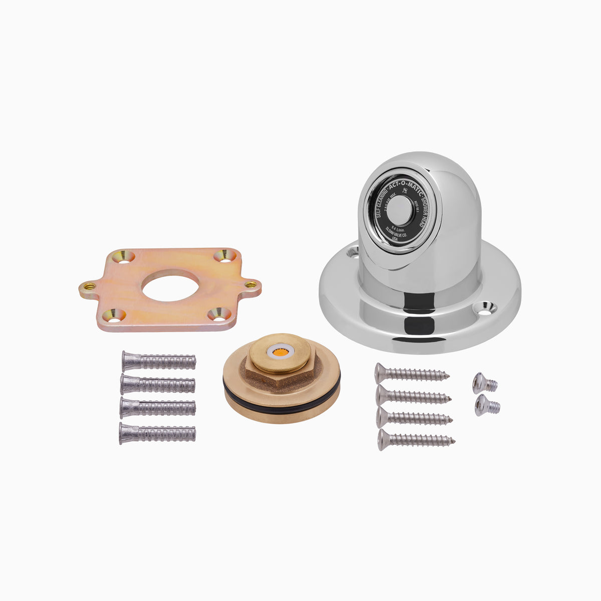 Sloan AC-450-2.0GPM-CP Act-O-Matic 2.0 GPM Showerhead, Polished Chrome