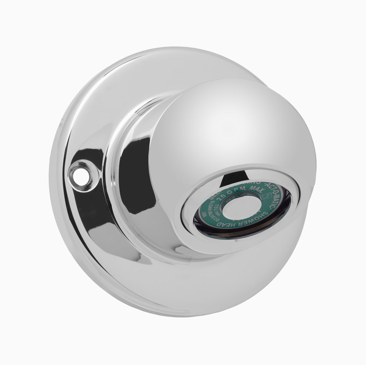 Sloan AC-450-2.0GPM-CP Act-O-Matic 2.0 GPM Showerhead, Polished Chrome