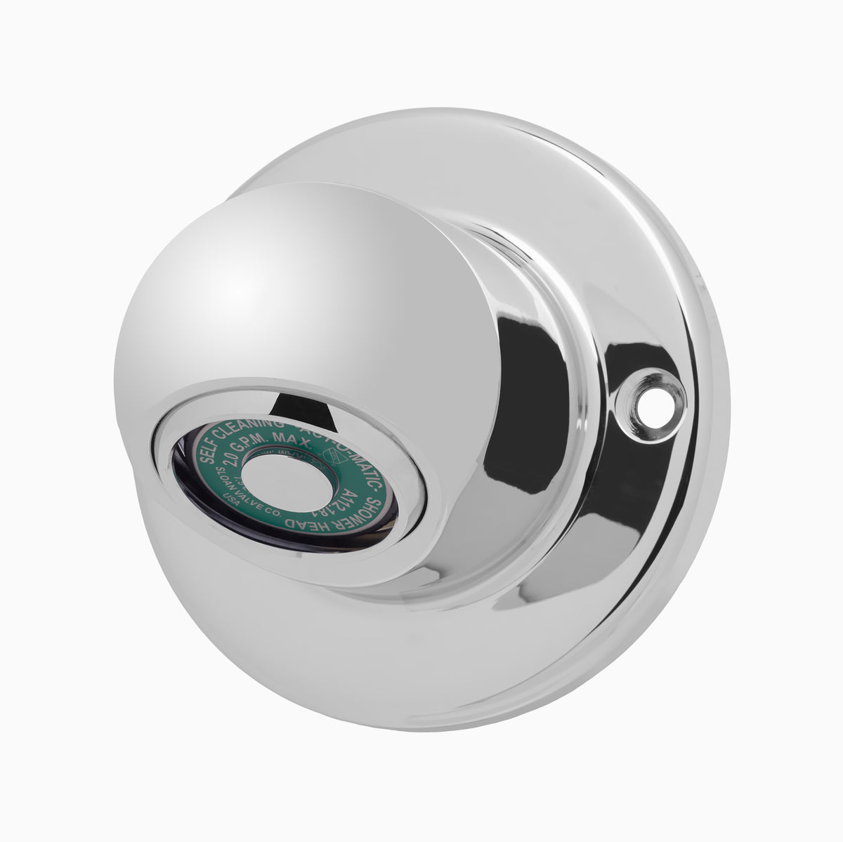 Sloan AC-450-2.0GPM-CP Act-O-Matic 2.0 GPM Showerhead, Polished Chrome