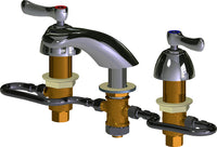 Chicago Faucets 404-VHZE64ABCP Lead-Free Deck-mounted manual faucet with adjustable centers