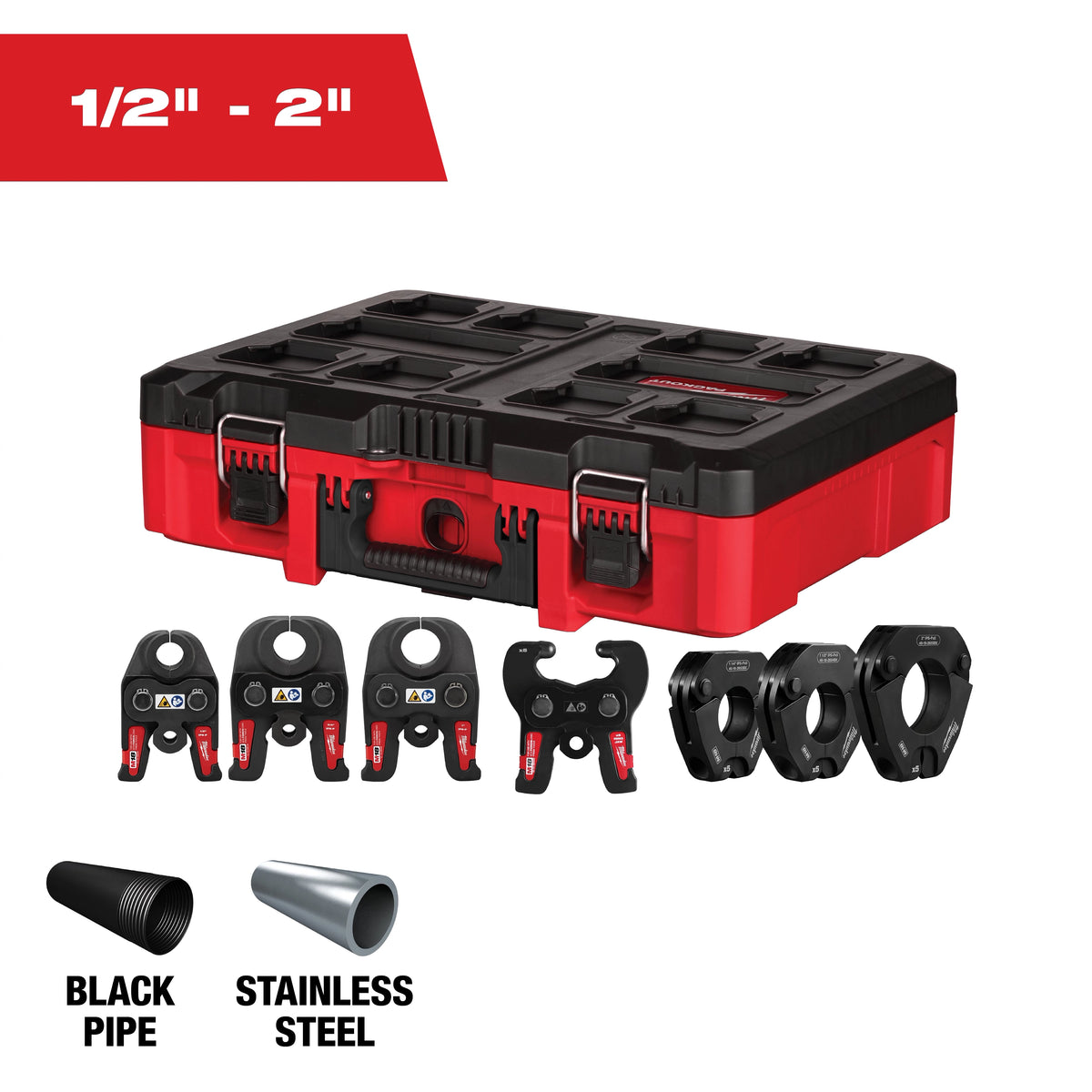 Milwaukee 49-16-2683 1/2"- 2" IPS-P Jaw and Pivoting Ring Kit for M18 FORCE LOGIC Press Tools
