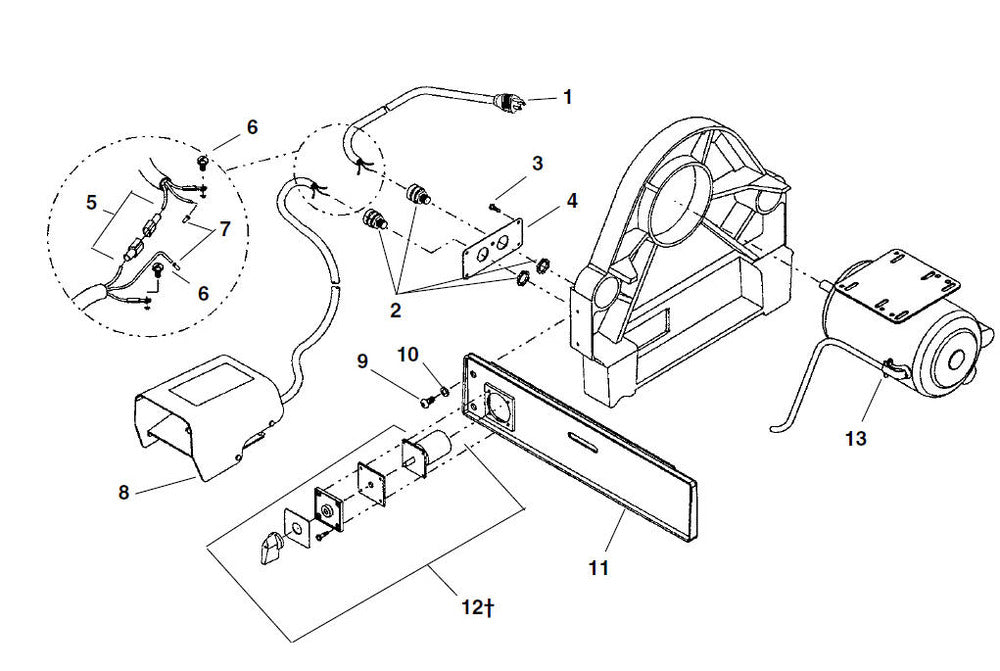 RIDGID 27162 Strain Relief Bracket, for 1224 Threading Machine