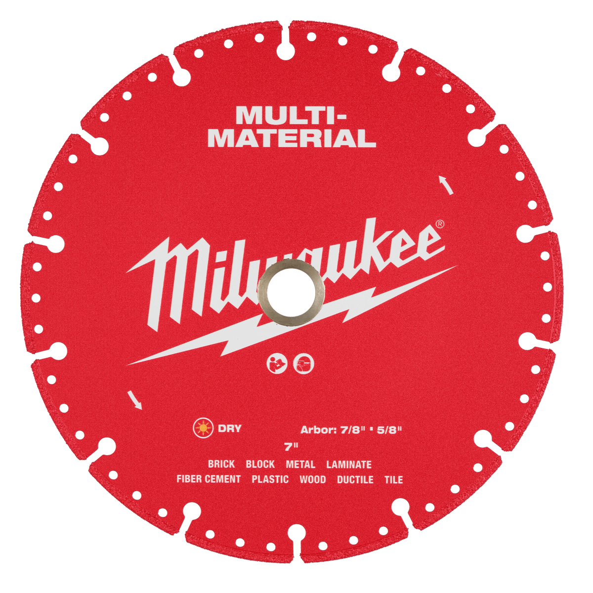 Milwaukee 49-93-9607 7” Multi-Material Diamond Blade (Pack of 5)